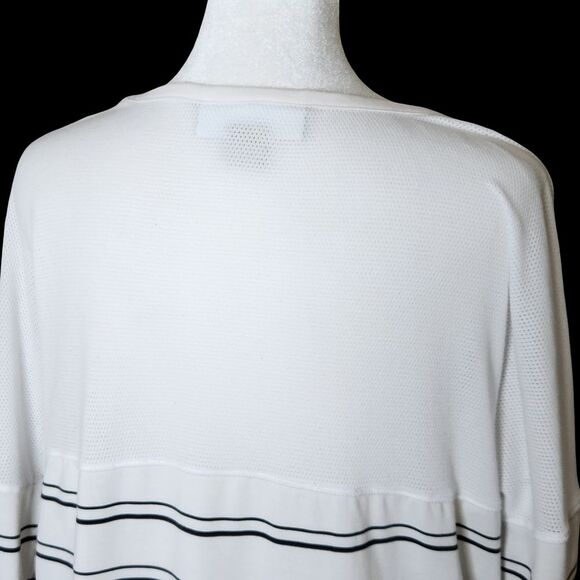 Exofficio Insect Shield Shirt Women's Large White Black Stripes Gorpcore Utility - Picture 4 of 11